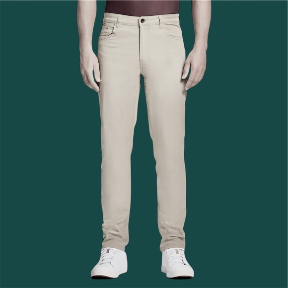 Men’s 40x30 Izod Saltwater Chinos Light Khaki Pants Straight Leg EUC - Picture 1 of 13